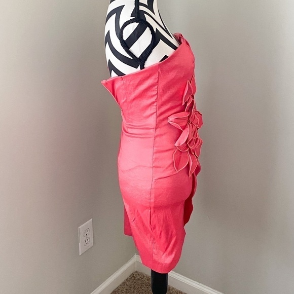 Jessica McClintok Coral Dress Sz 8 - Picture 5 of 8